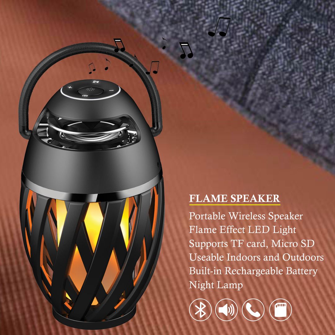 LED Flame Atmosphere Bluetooth Speaker