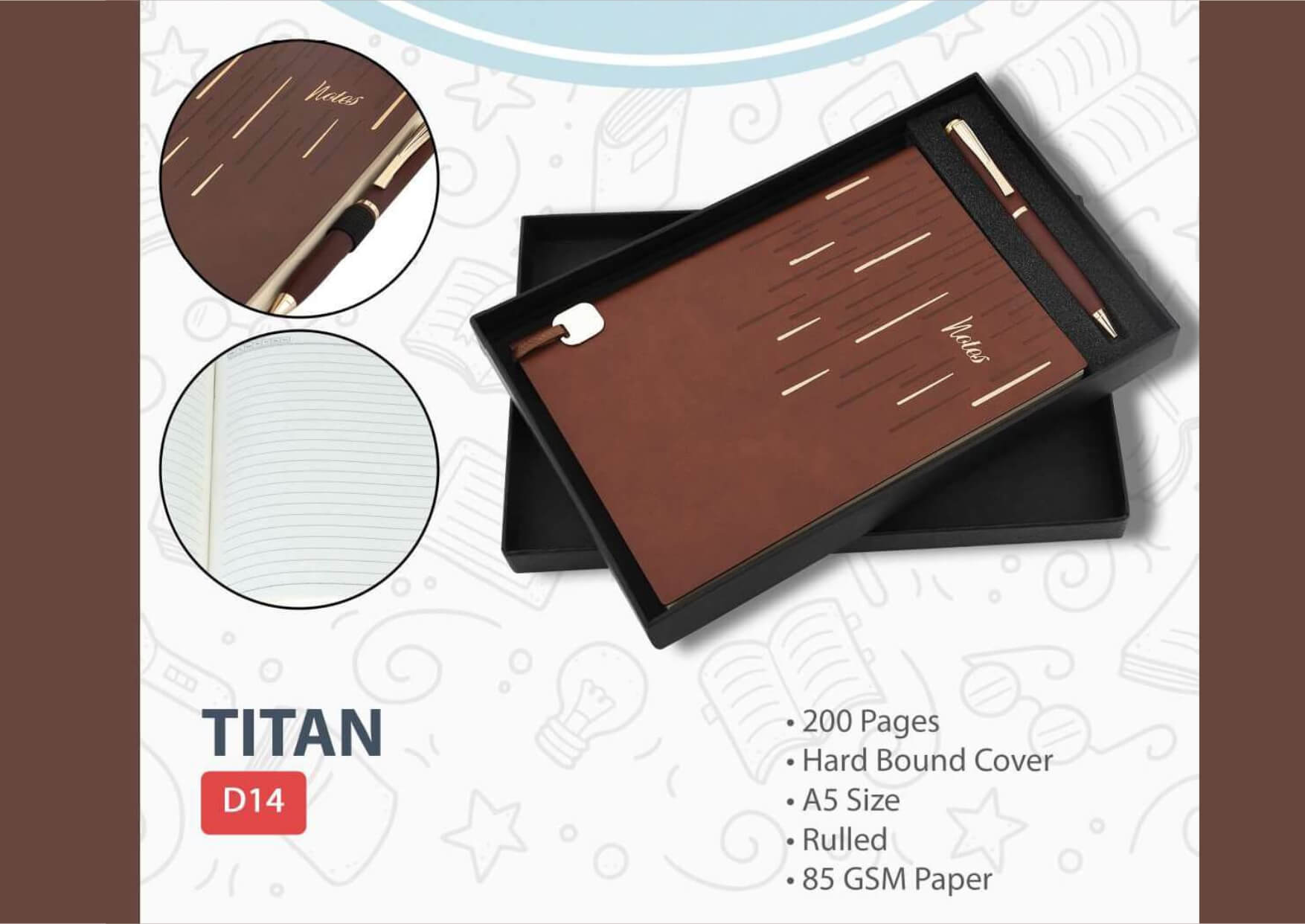 Pen Diary Set Titan