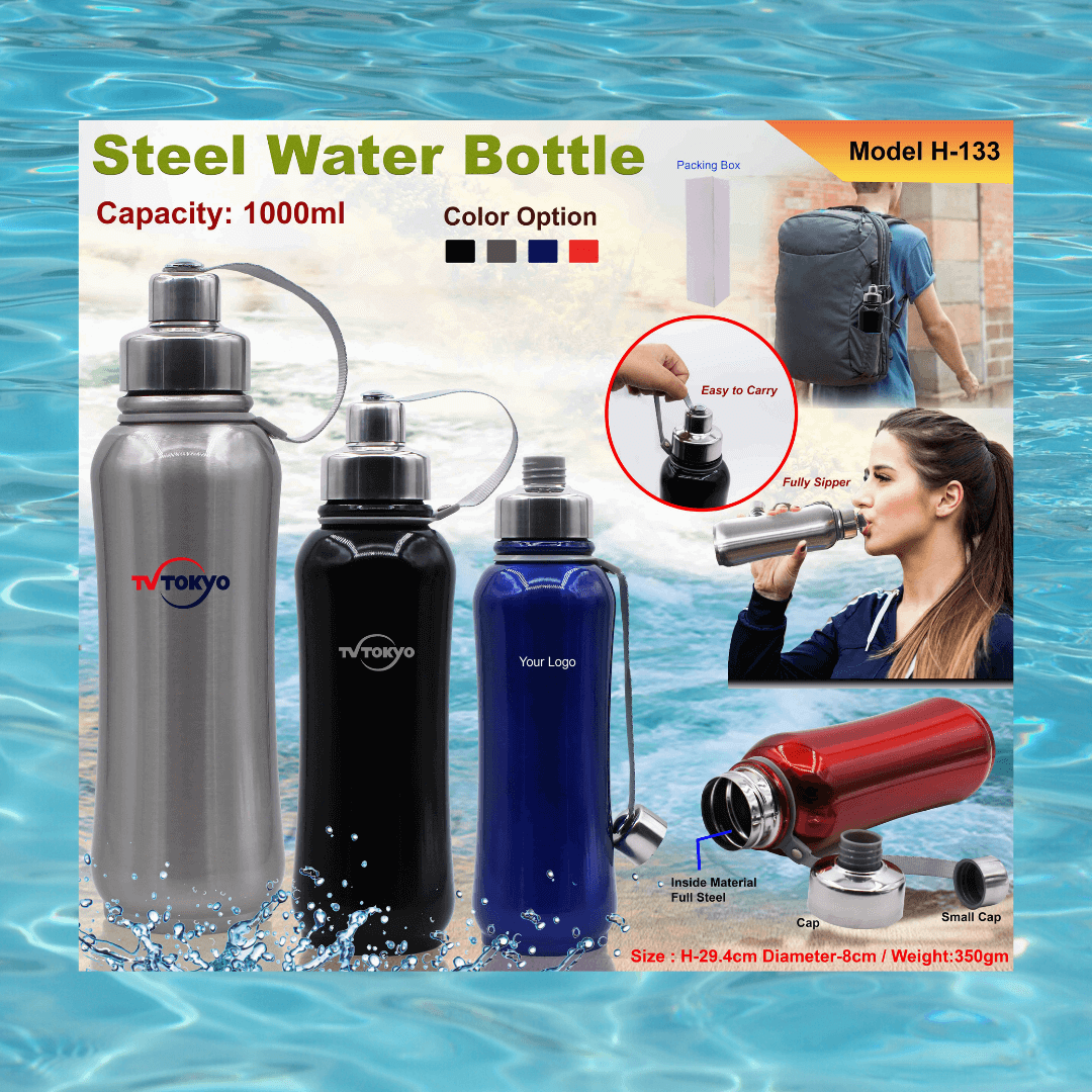 Steel Water Bottle H-133