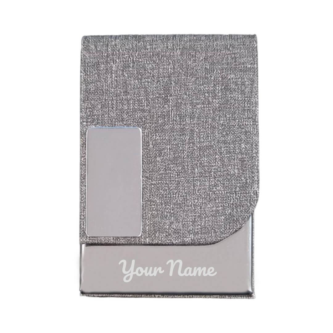 Personalized Card Holder With Name Engraved For Birthday Gift